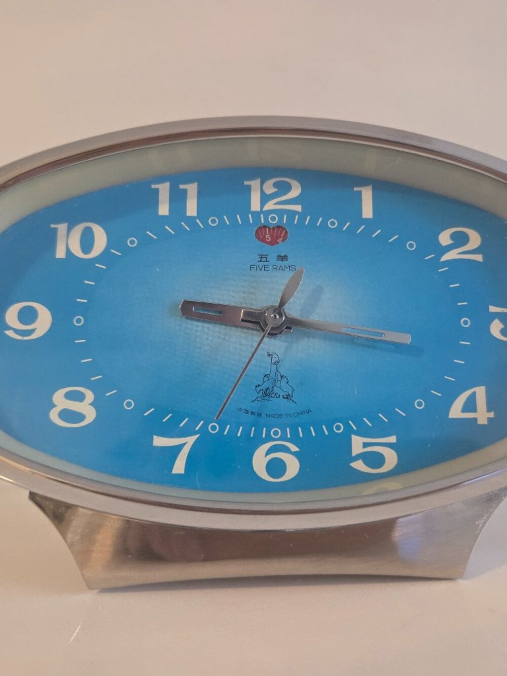 Vintage Five Rams Alarm Clock